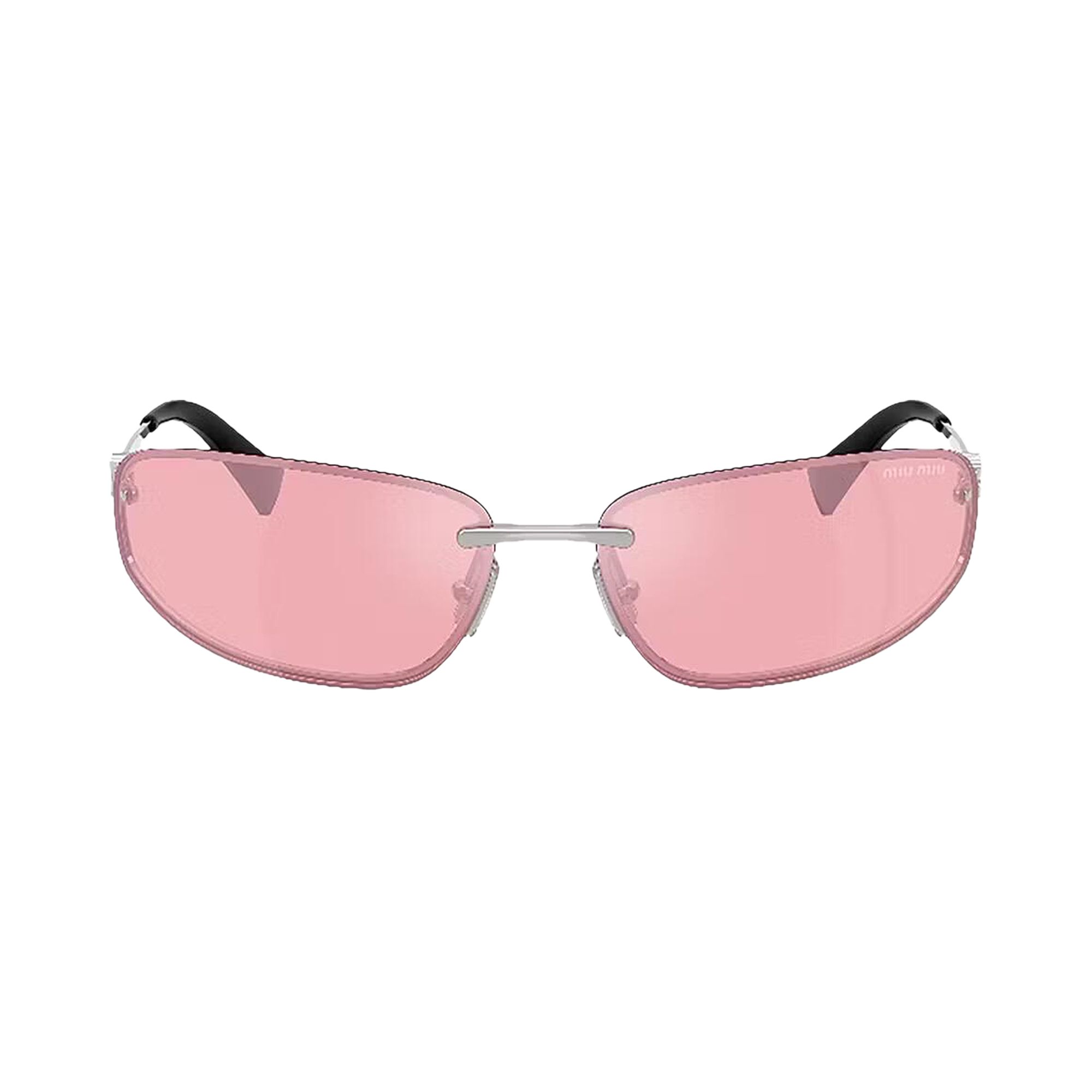 Pre-owned Miu Miu Logo Nocturne Sunglasses 'mirror Lilac' | Pink | Women's Size Onesize