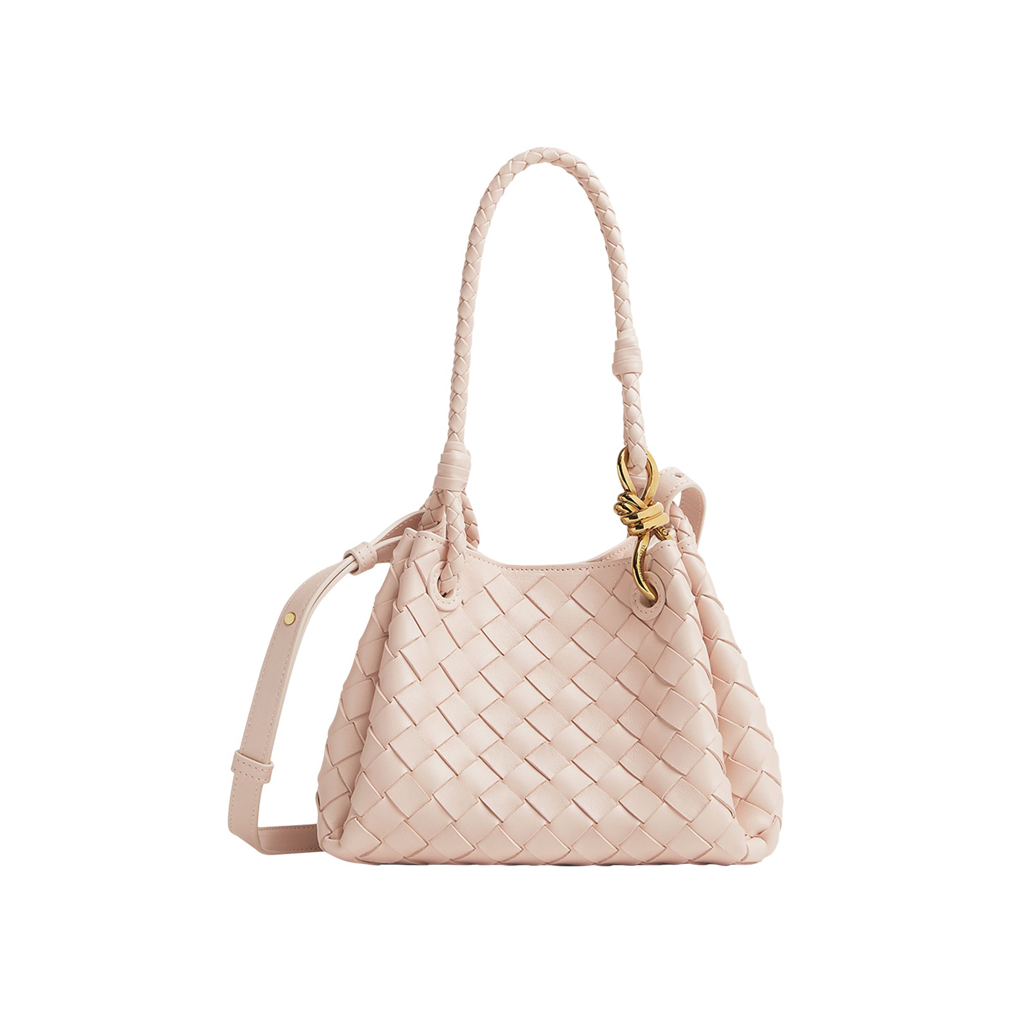 Pre-owned Bottega Veneta Small Parachute Shoulder Bag 'cameo' | Pink | Women's Size Onesize