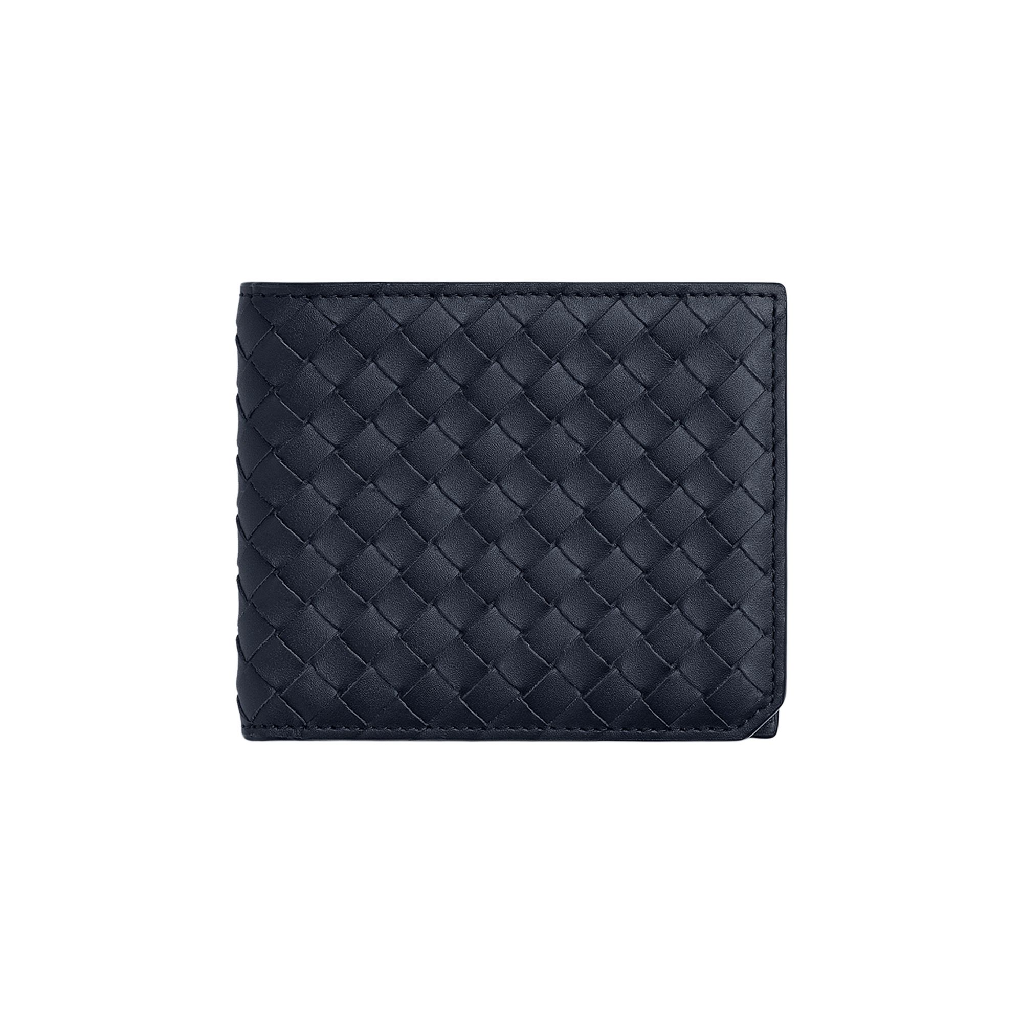 Pre-owned Bottega Veneta Intrecciato Piccolo Bi-fold Wallet 'space/silver' | Men's Size Onesize