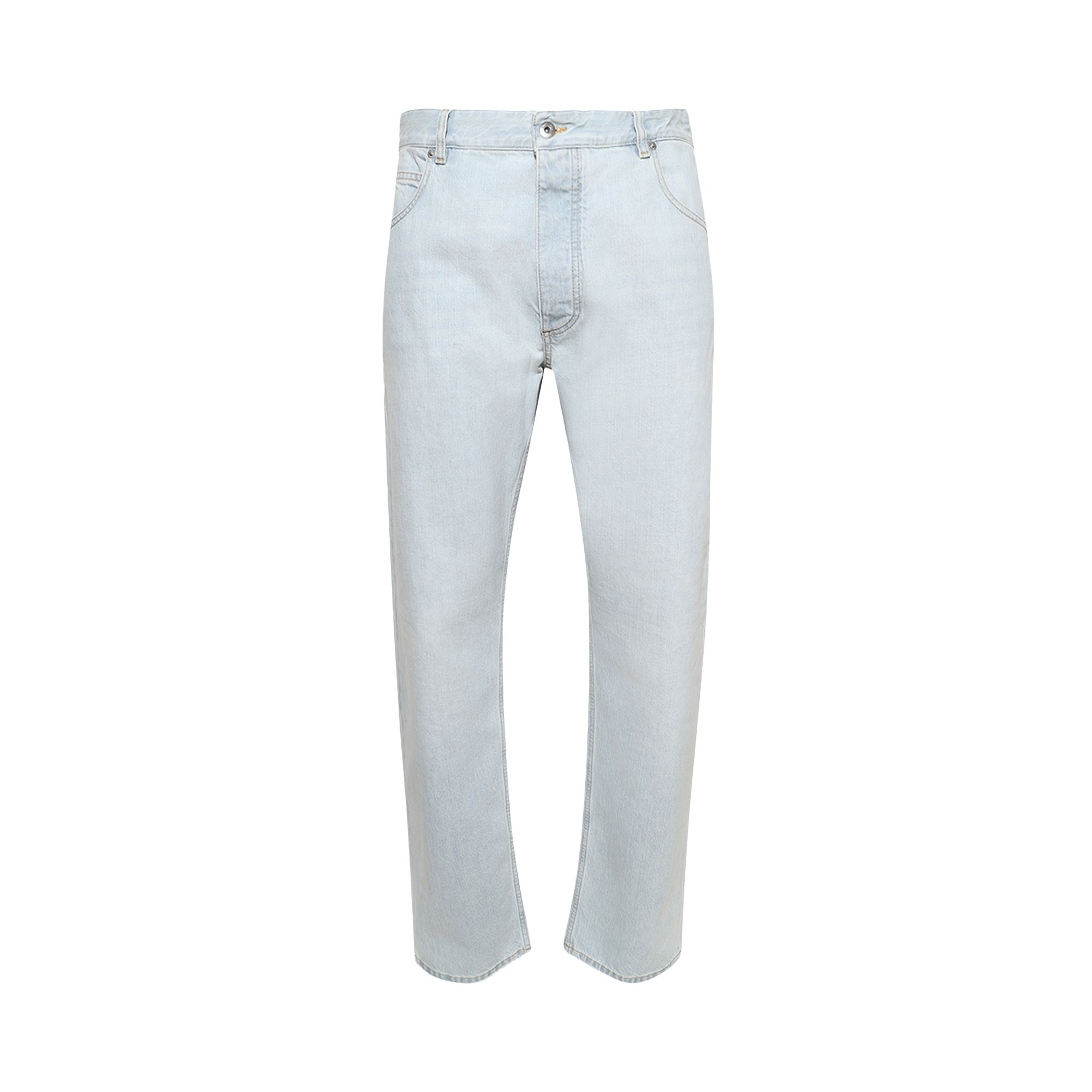 Pre-owned Bottega Veneta Extra Bleached Straight Jeans 'light Blue' | Men's Size 52