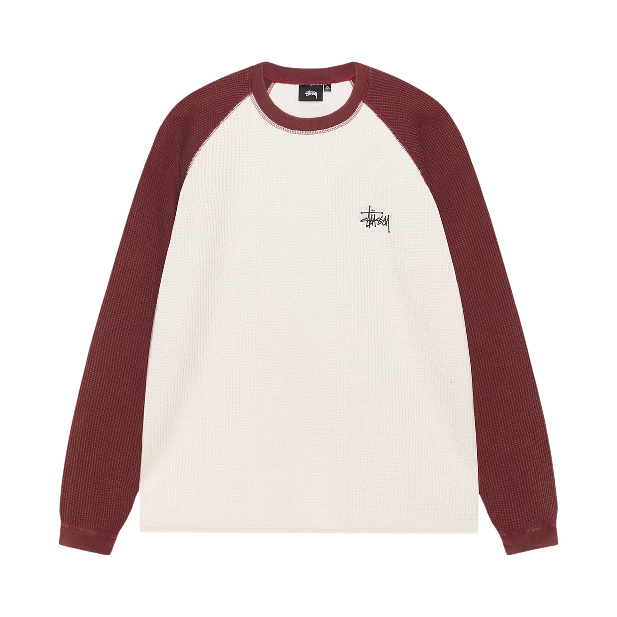 Pre-owned Stussy Basic Thermal 2 Tone 'off White' | Men's Size Xl