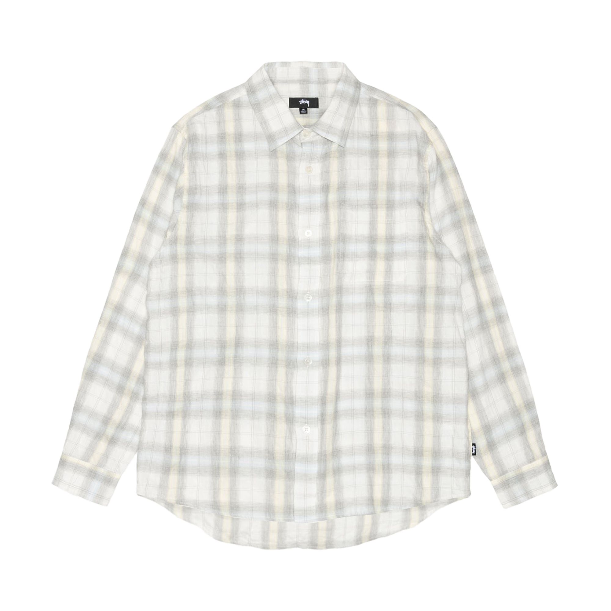 Pre-owned Stussy Beach Plaid Shirt 'off White' | Men's Size L