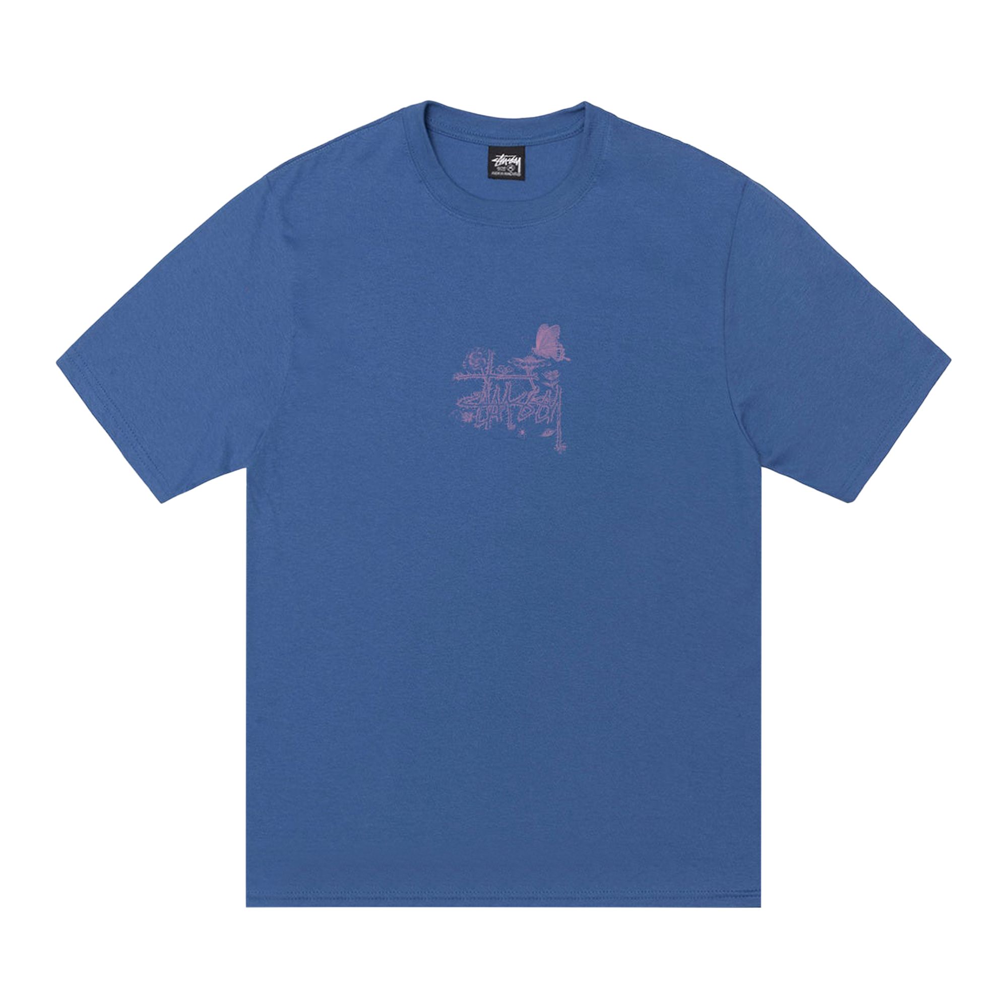 Pre-owned Stussy In Bloom Tee 'blue' | Men's Size Xl