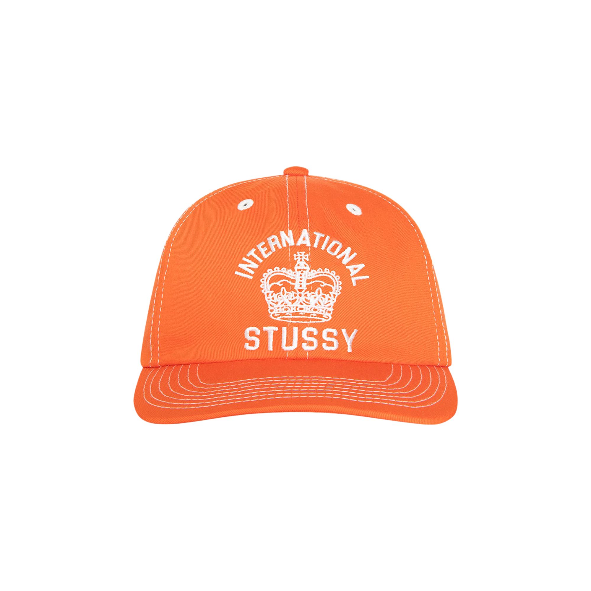 Pre-owned Stussy Mid-depth International Crown Strapback 'coral' | Orange | Men's Size Onesize