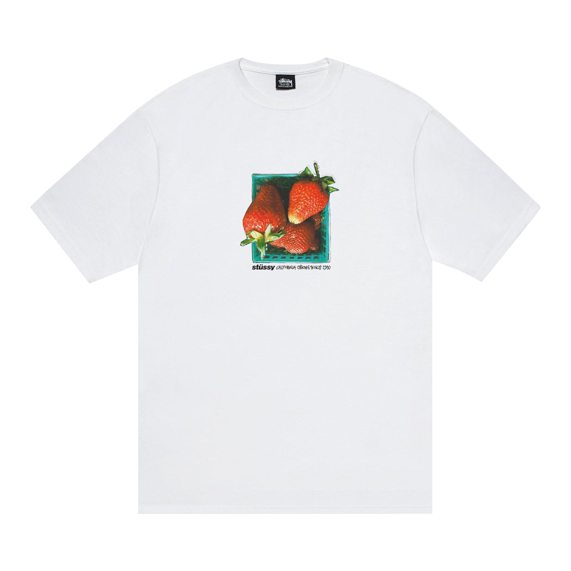 Pre-owned Stussy Berries Tee 'white' | Men's Size Xxl