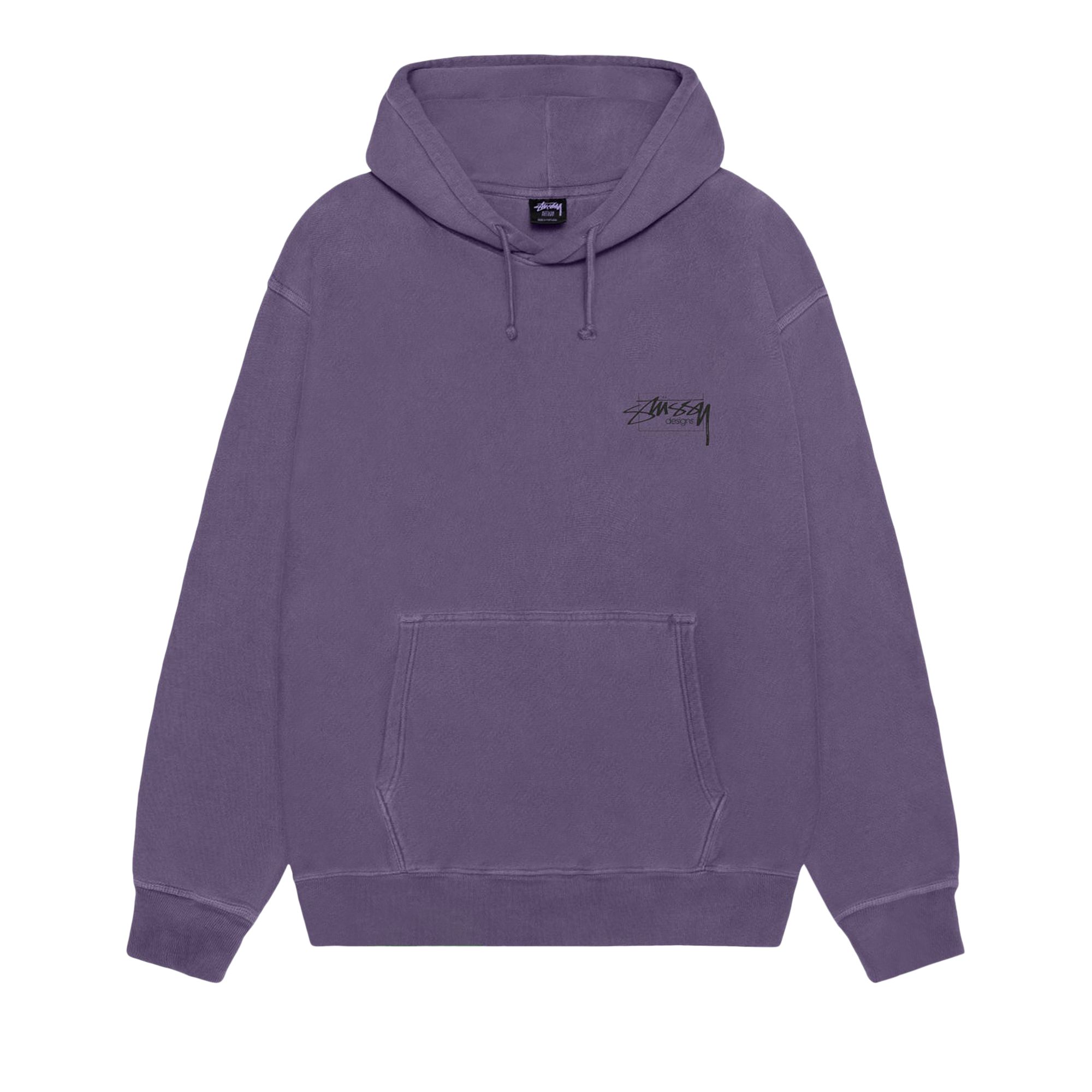Pre-owned Stussy Modern Age Hoodie Pigment Dyed 'grape' | Purple | Men's Size S