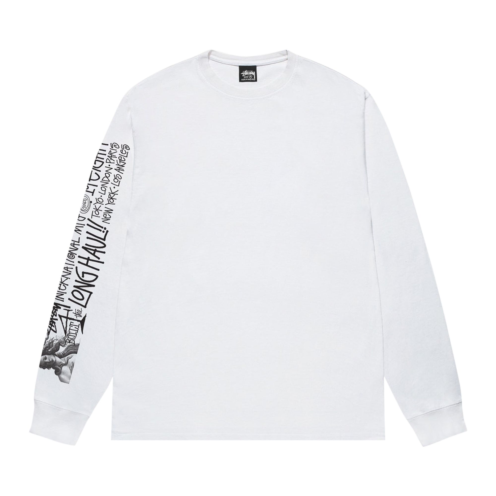 Pre-owned Stussy Long Haul Long-sleeve Tee 'white' | Men's Size M