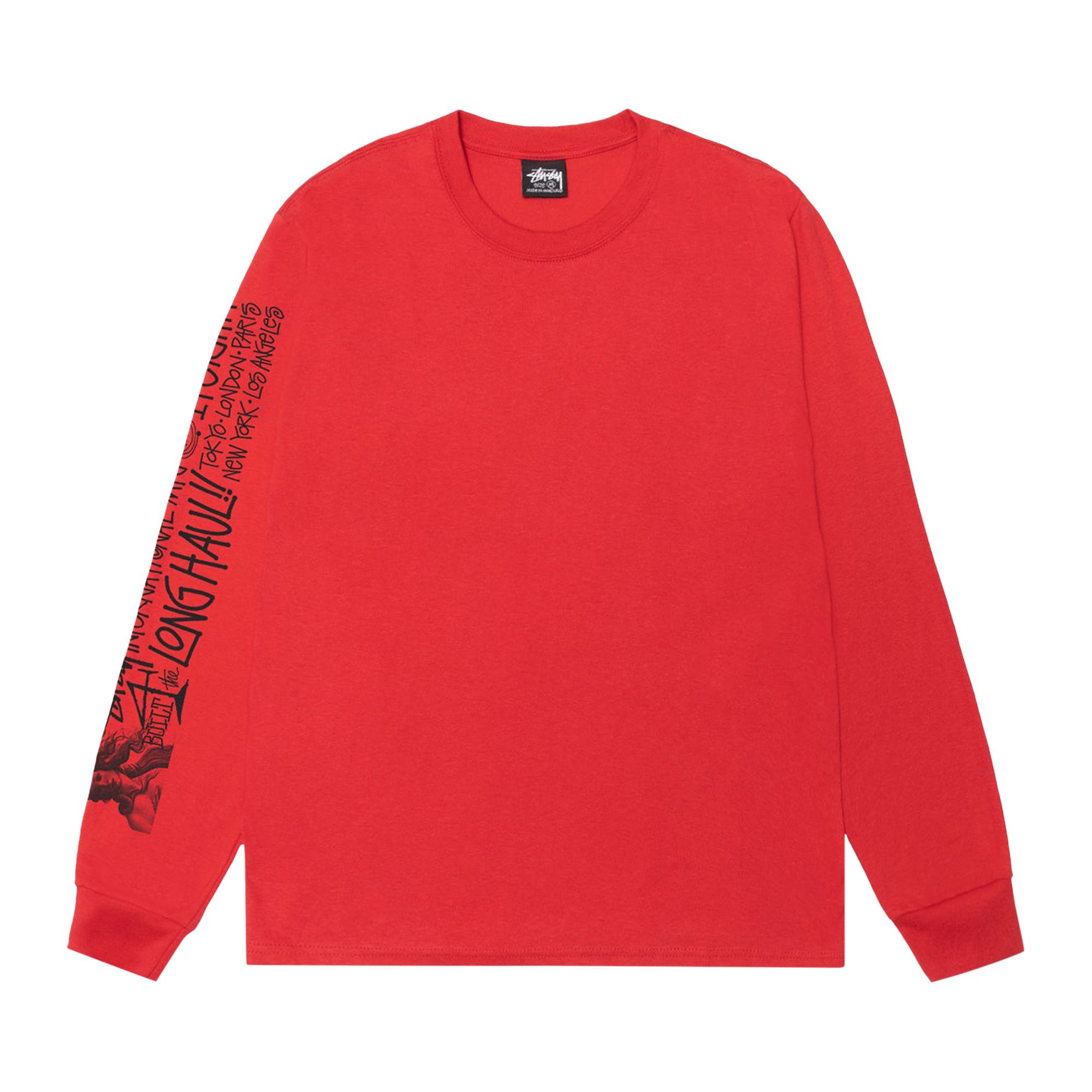 Pre-owned Stussy Long Haul Long-sleeve Tee 'cayenne' | Red | Men's Size M