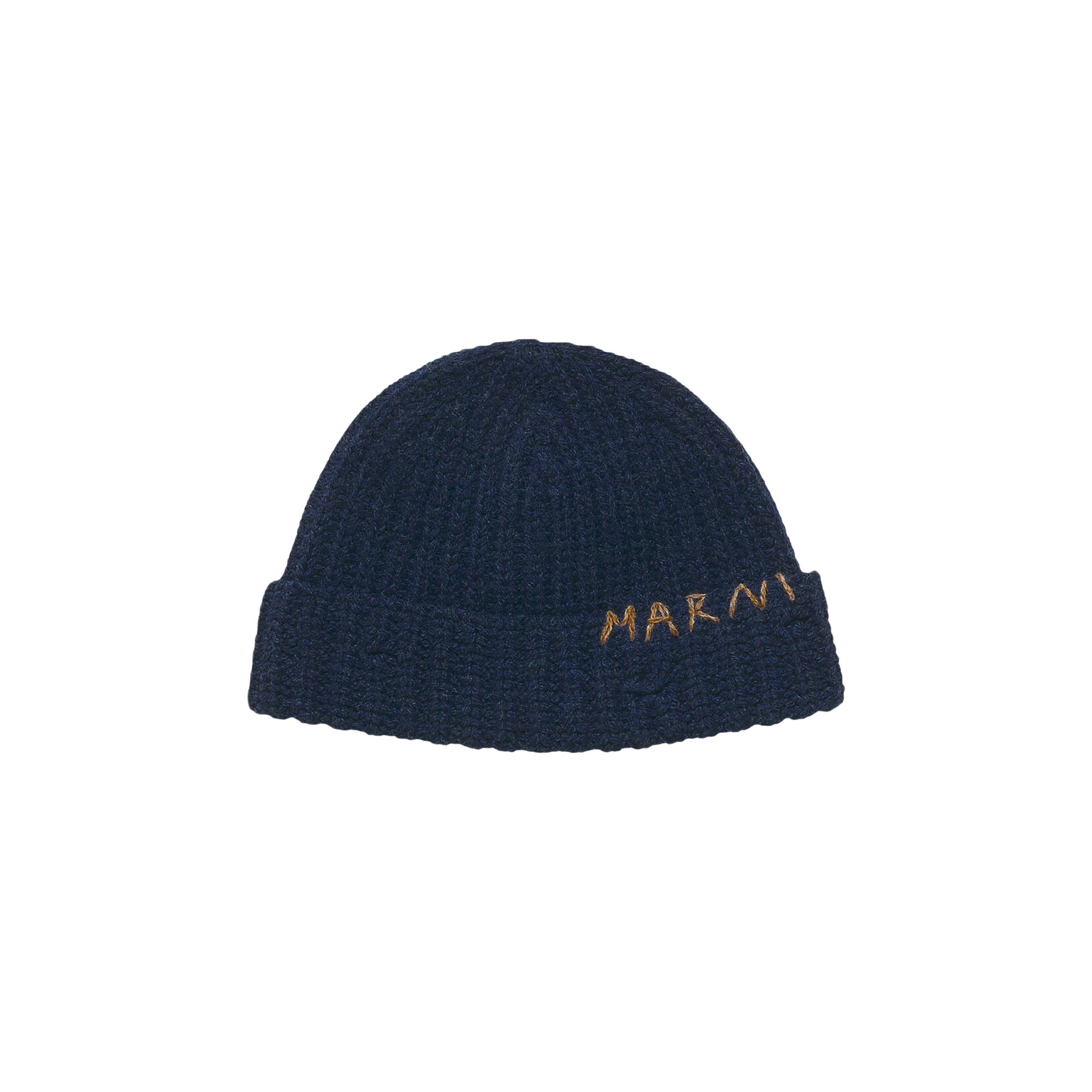 Pre-owned Marni Broken Fisherman Wool Hat 'corn Flower' | Blue | Men's Size M