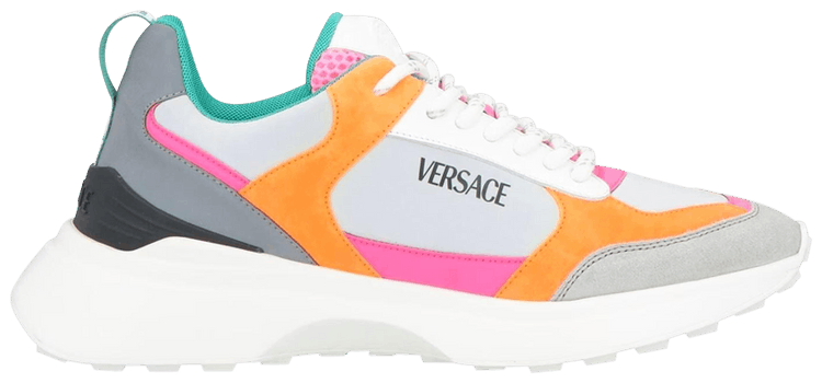 Versace Wmns Sneakers Light Grey Fuchsia Orange