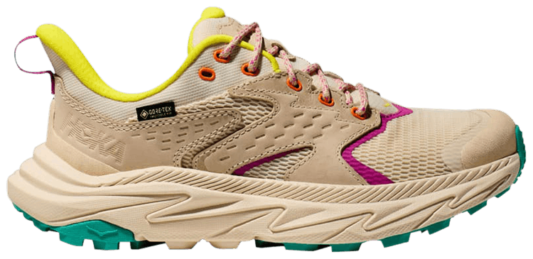 HOKA Anacapa 2 Low GORE TEX Kids Vanilla Electric Aqua