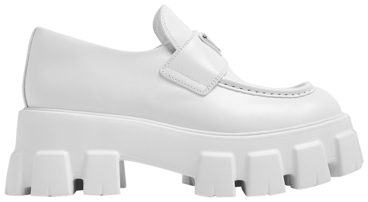 Prada Wmns Monolith Loafer White