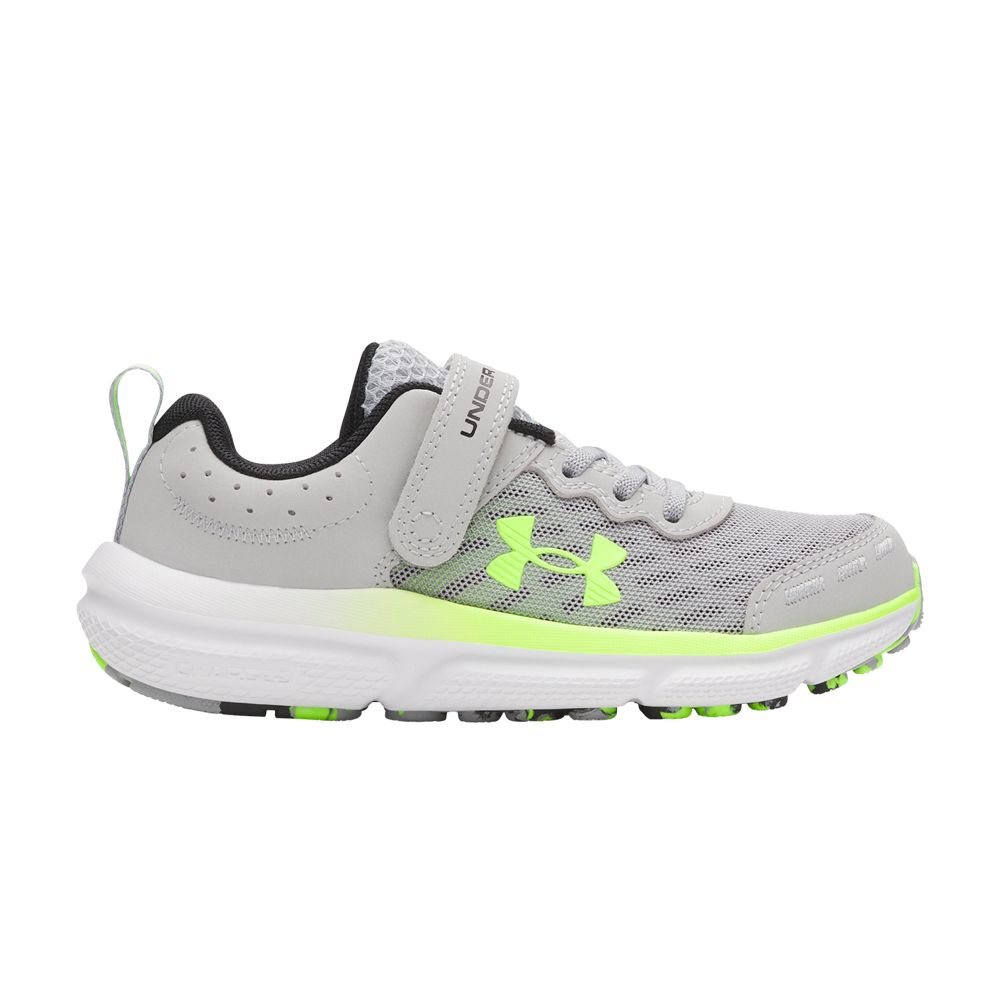 Pre-owned Under Armour Assert 10 Ac Ps 'mod Grey Hyper Green' | Kid's Size 11.5 In Gray