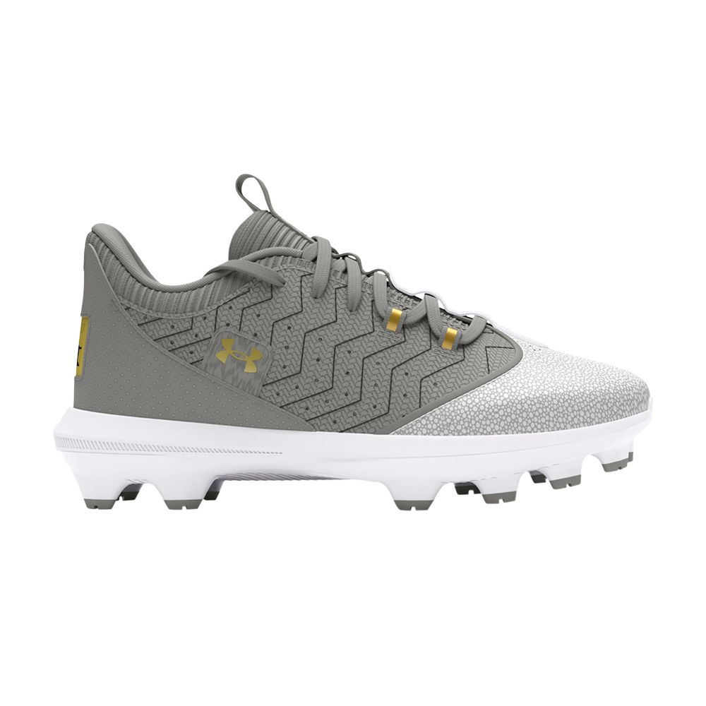 Pre-owned Under Armour Harper 9 Tpu Jr 'baseball Grey' | Kid's Size 2