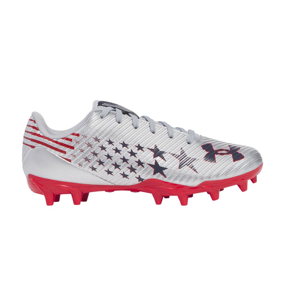 Under Armour Blur Select Jr 'USA' | Silver | Kid's Size 4.5 - 3028231-099