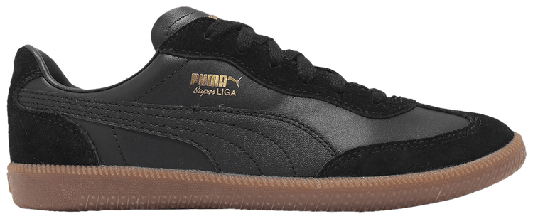 Puma Super Liga OG Retro Black Gold Gum
