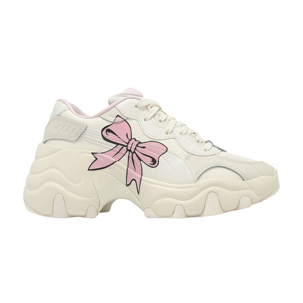Pre-owned Puma Wmns Pulsar Wedge 'ribbon' | Cream | Women's Size 8.5 In White