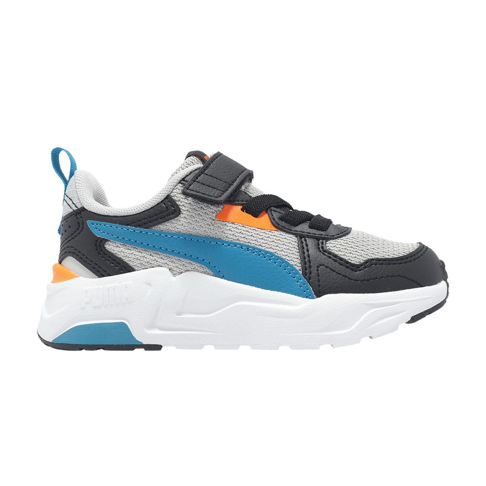 Pre-owned Puma Trinity Lite Ac+ Little Kid 'white Black Blue' | Grey | Kid's Size 2