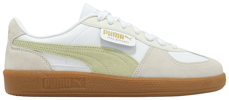 Puma Palermo Leather Vapor Grey Pistachio Green