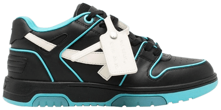 Off White Out of Office Outlined   Black Light Blue