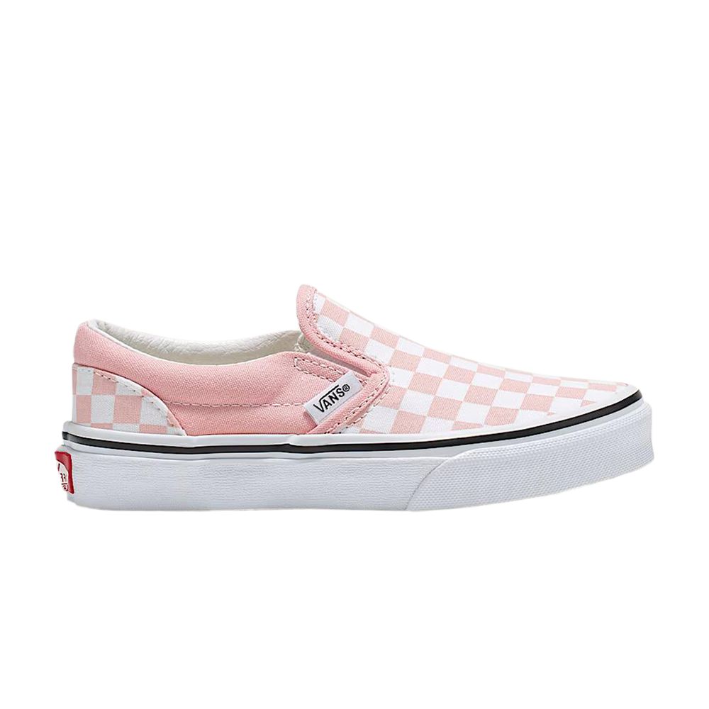 Pre-owned Vans Classic Slip-on Kids 'checkerboard - Powder Pink' | Kid's Size 12.5
