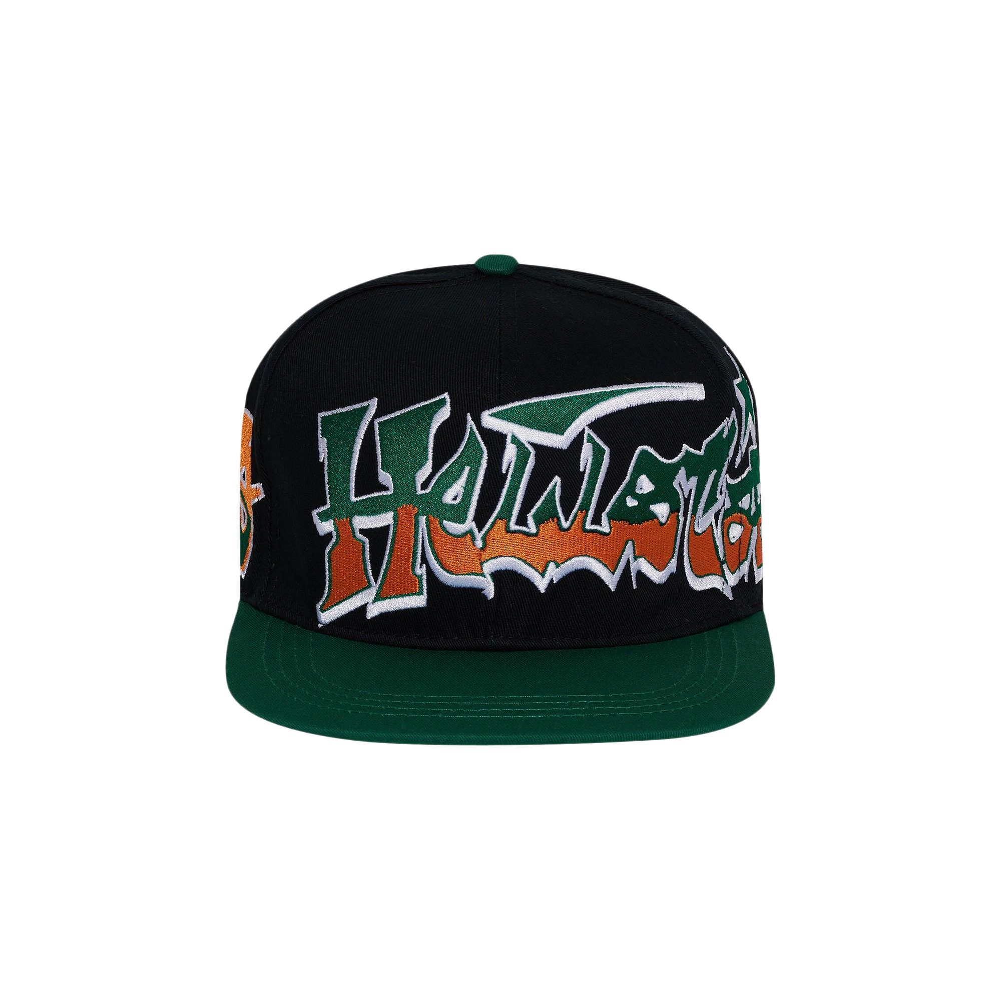 Pre-owned Hellstar Records Hat Snapback 'green/black' | Men's Size Onesize
