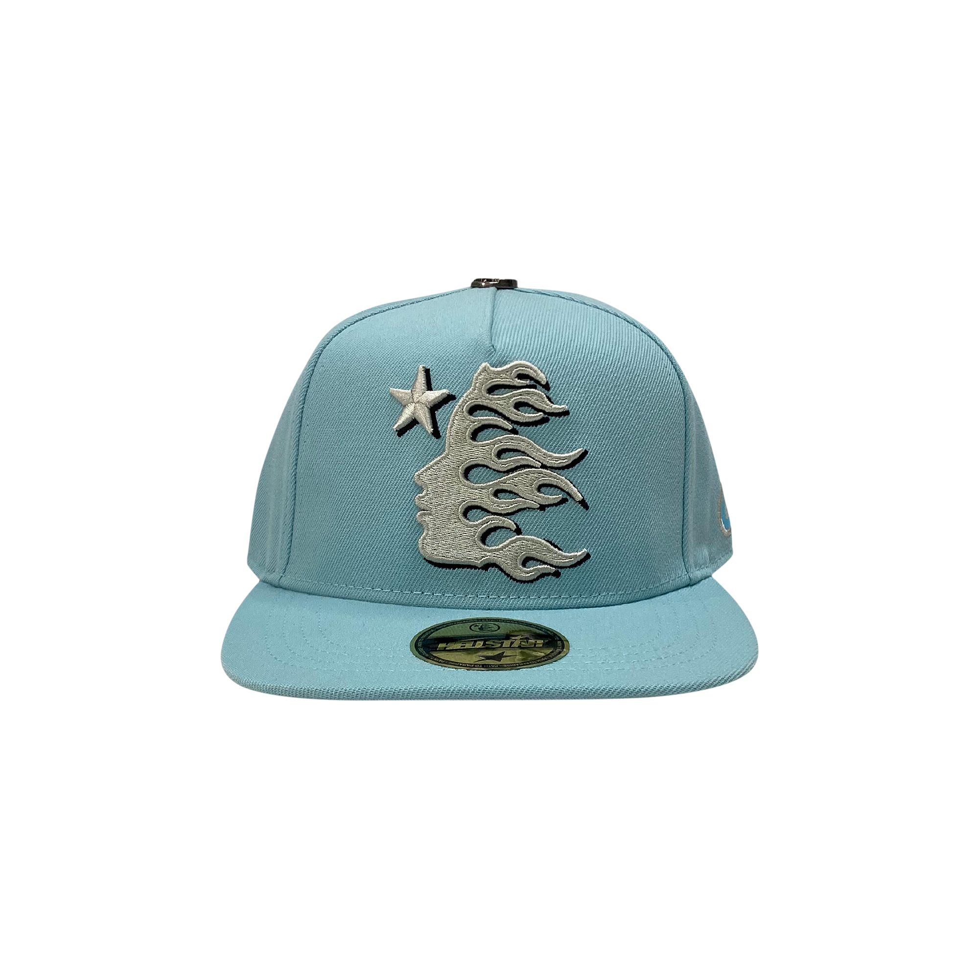 Pre-owned Hellstar Og Logo Hat Fitted 'baby Blue' | Men's Size 7.375