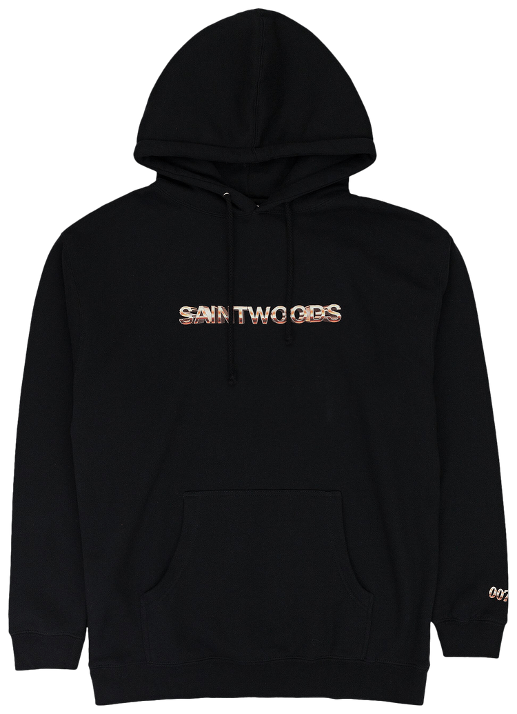 【関税込み】Saintwoods グレー ロゴ刺繍 フーディ Saintwoods saintwoods hoodie - Gem