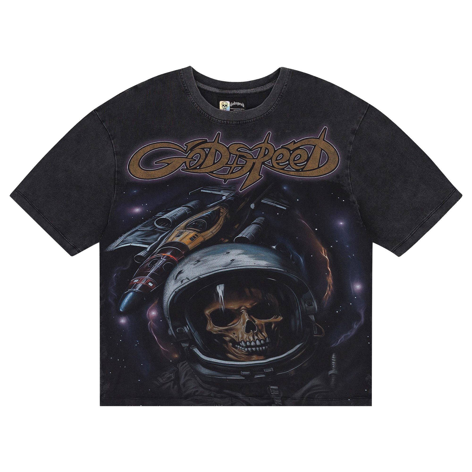 Pre-owned Godspeed Space Traveler T-shirt 'black Wash' | Men's Size Xl