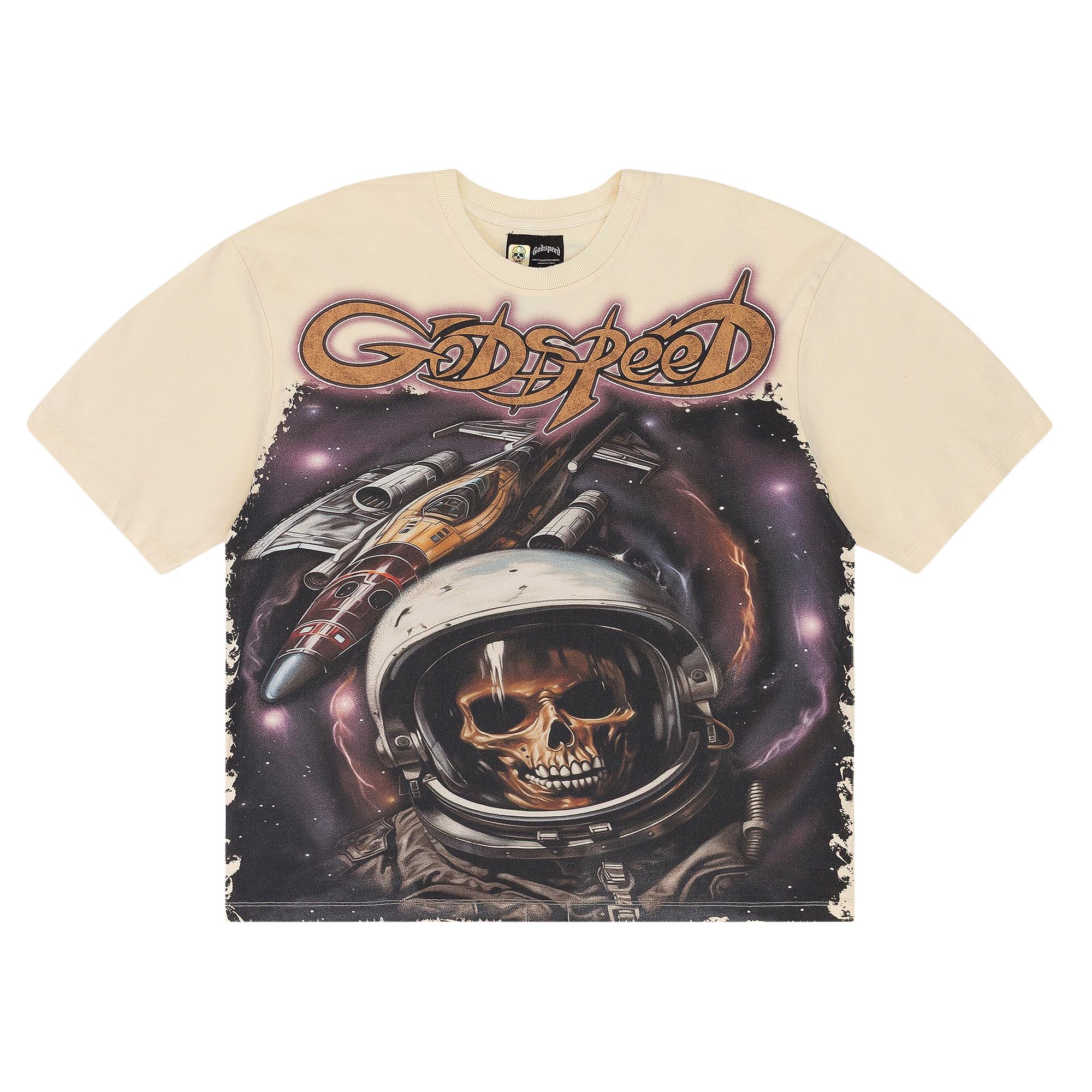 Pre-owned Godspeed Space Traveler T-shirt 'bone' | Cream | Men's Size Xl