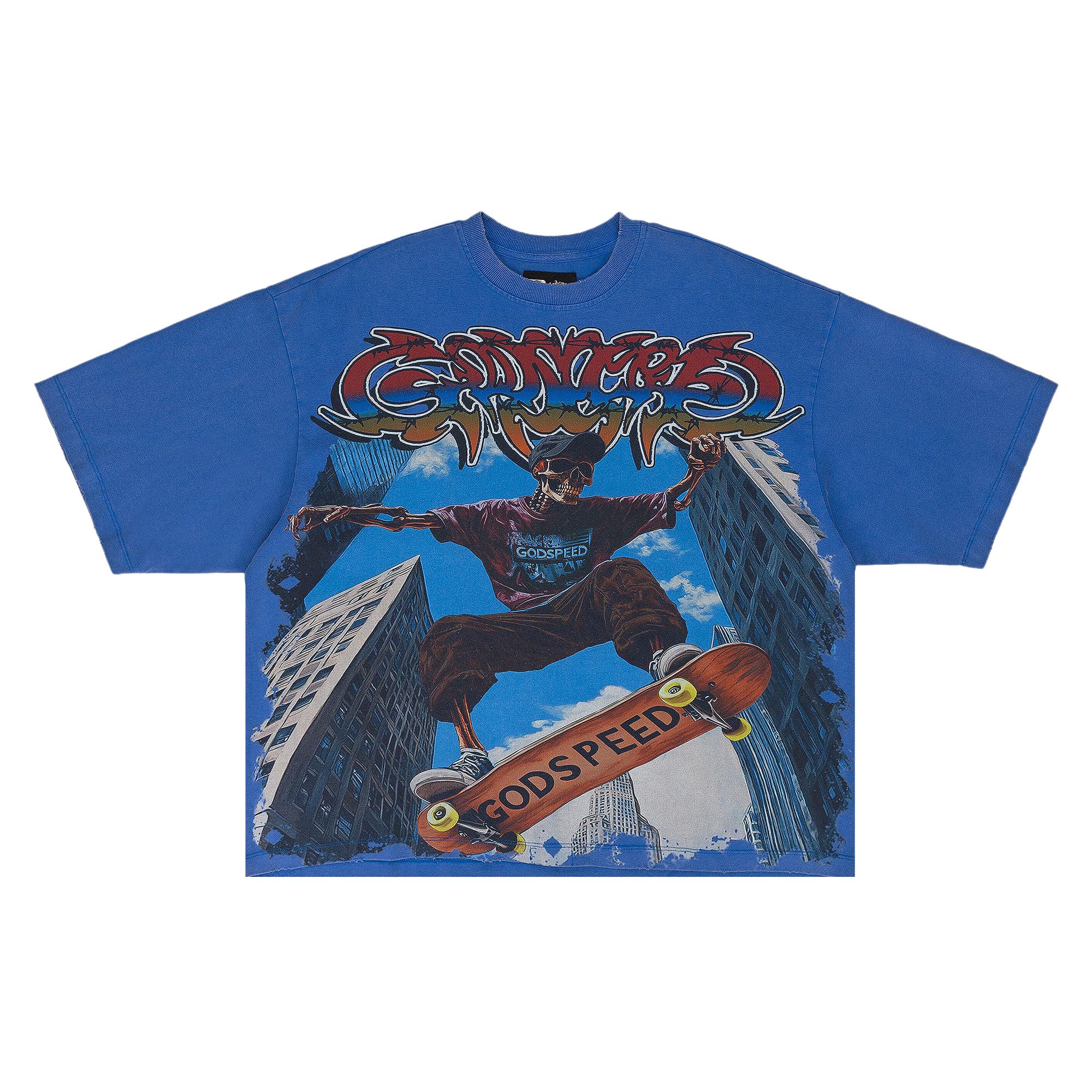 Pre-owned Godspeed Ollie T-shirt 'royal Blue' | Men's Size S