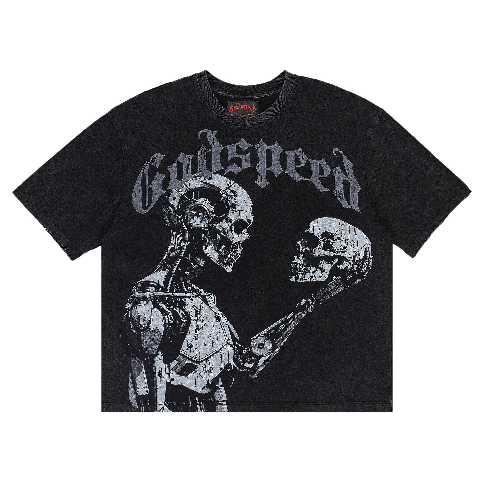 Pre-owned Godspeed Mankind Vs All T-shirt 'black/yellow' | Multi-color | Men's Size Xl