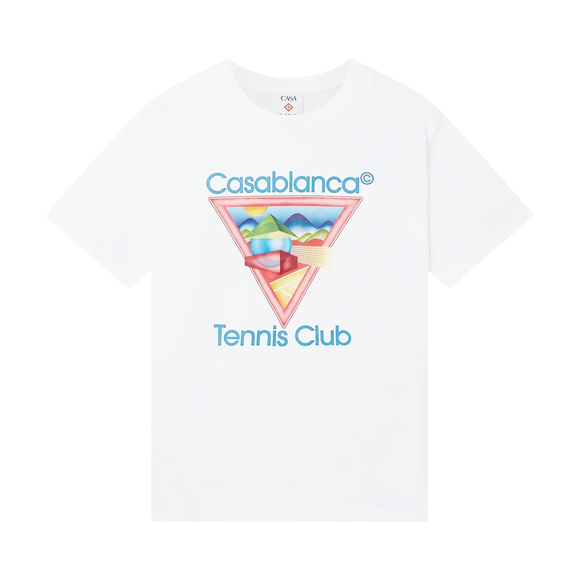 Pre-owned Casablanca Tennis Club Icon Printed T-shirt 'white' | Men's Size Xl