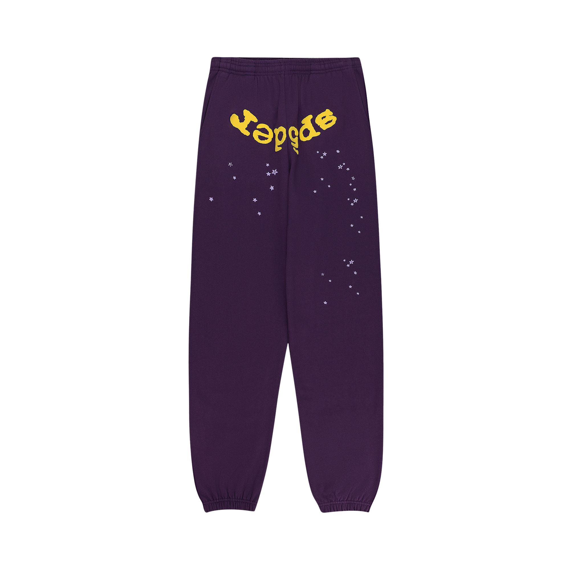 Pre-owned Sp5der Og Web V2 Sweatpant 'purple' | Men's Size M