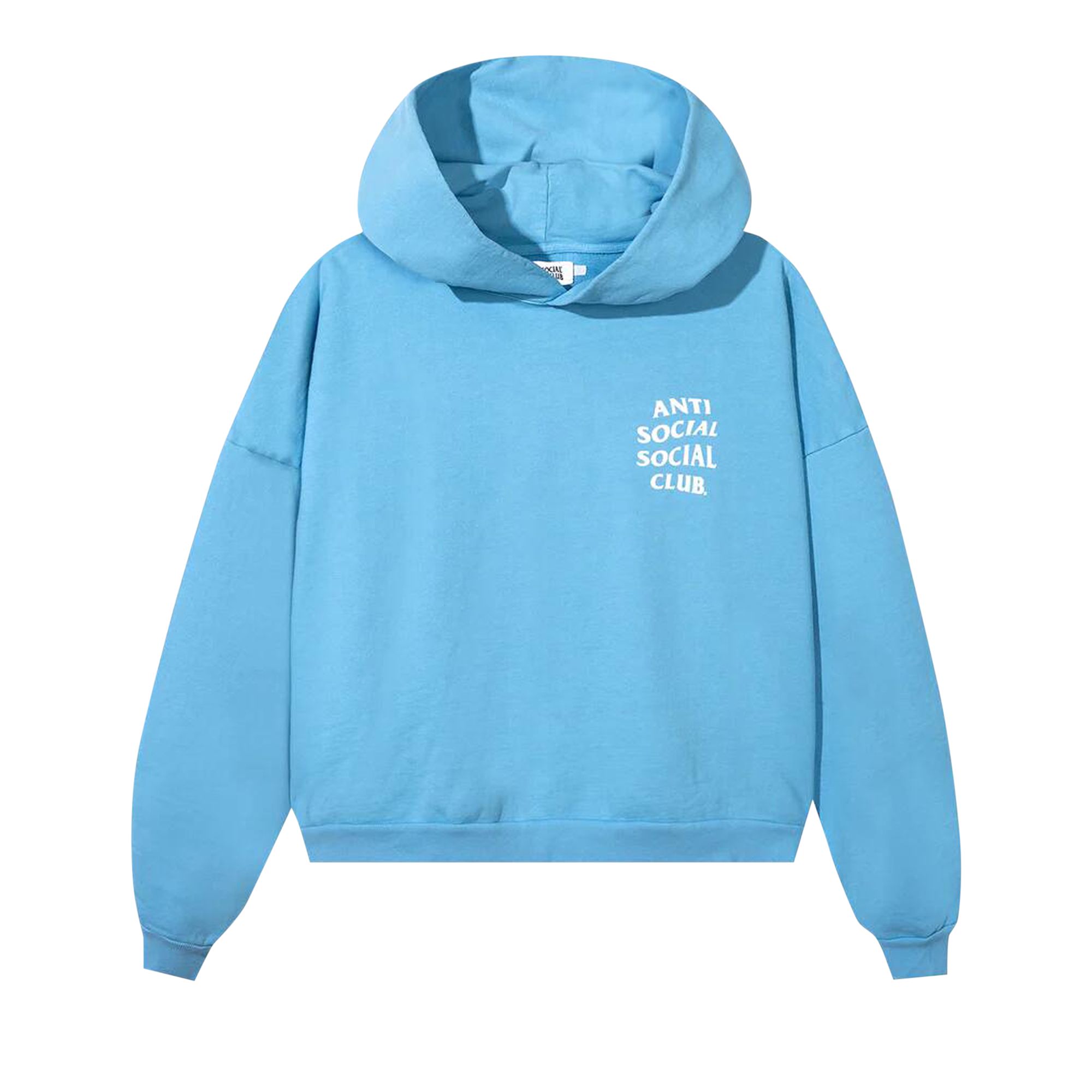 Pre-owned Anti Social Social Club Cozy Hoodie 'baby Blue' | Men's Size S