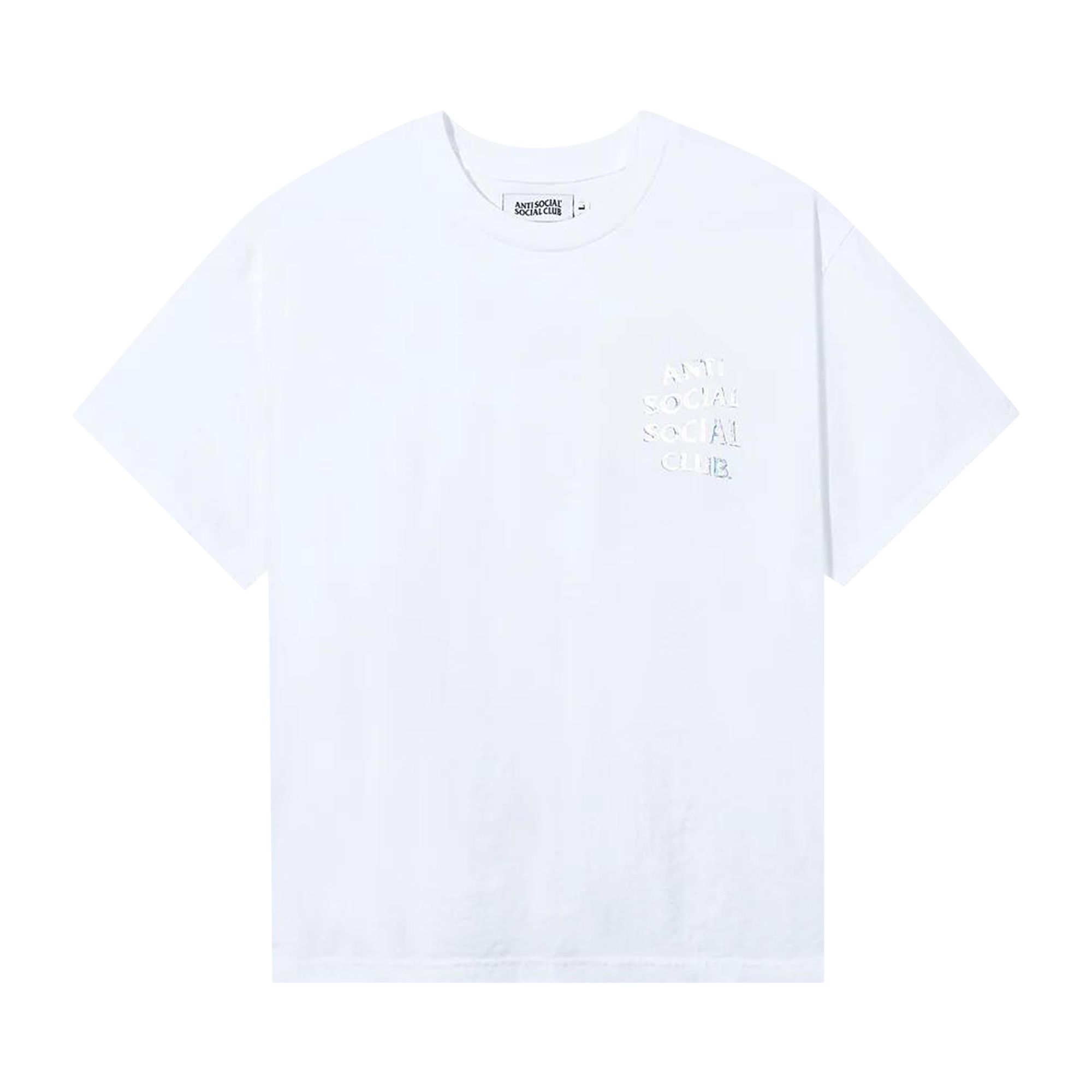 Pre-owned Anti Social Social Club Get Weird Hologram Tee 'white' | Men's Size M