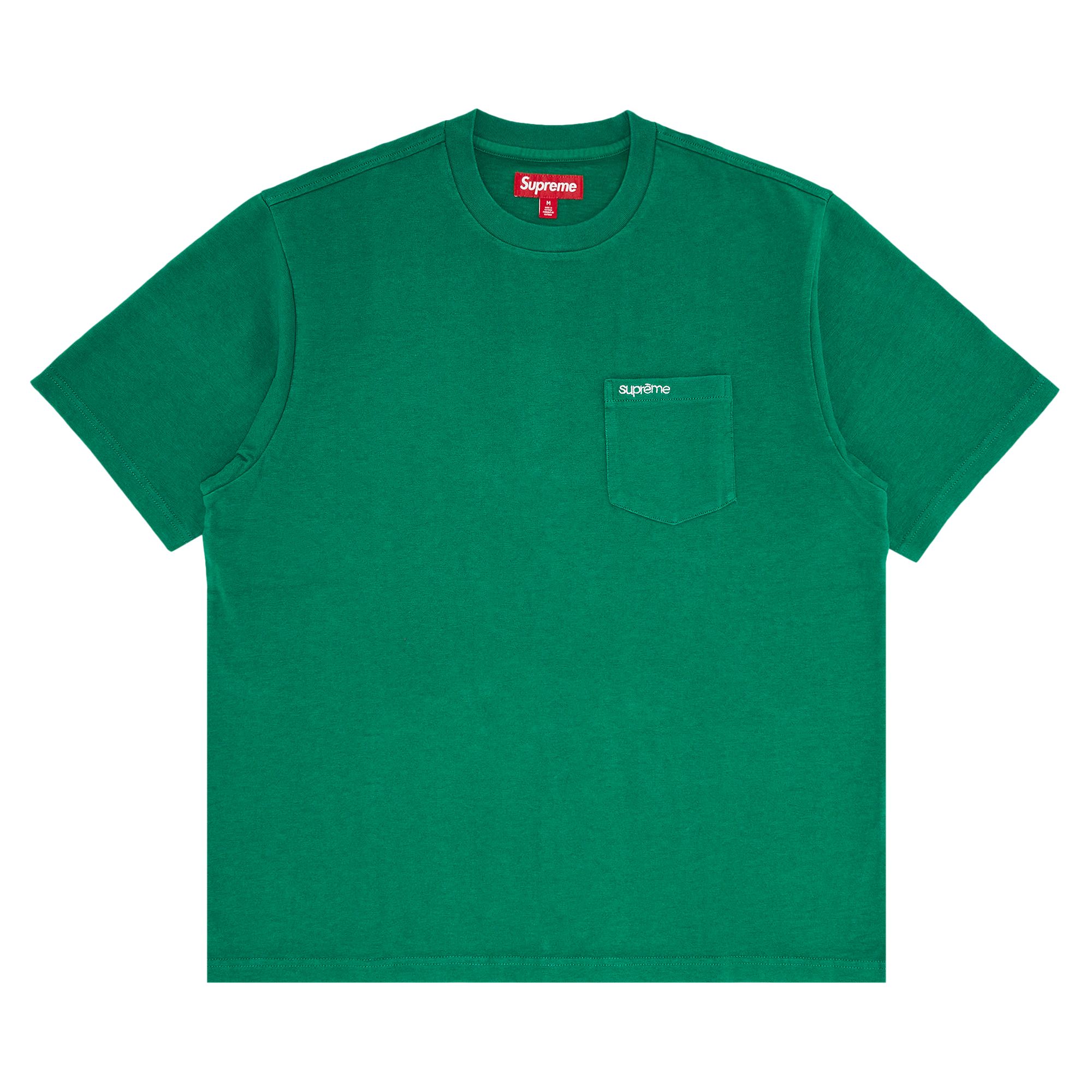 Pre-owned Supreme Short-sleeve Pocket Tee 'green' | Men's Size L