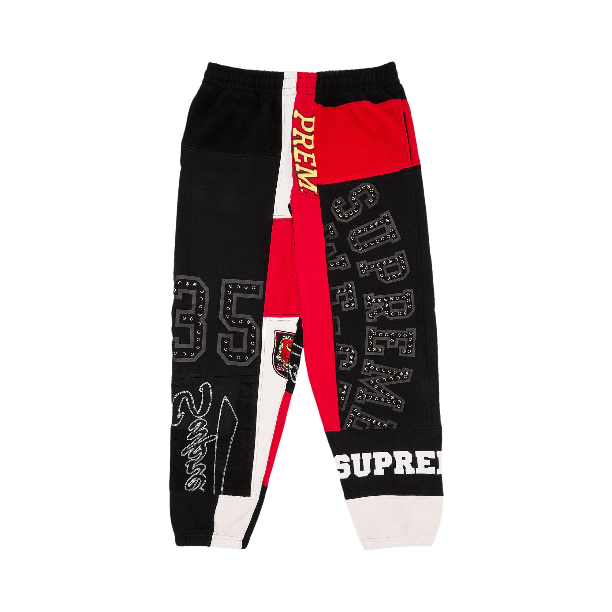 Pre-owned Supreme Patchwork Sweatpant 'black' | Men's Size S