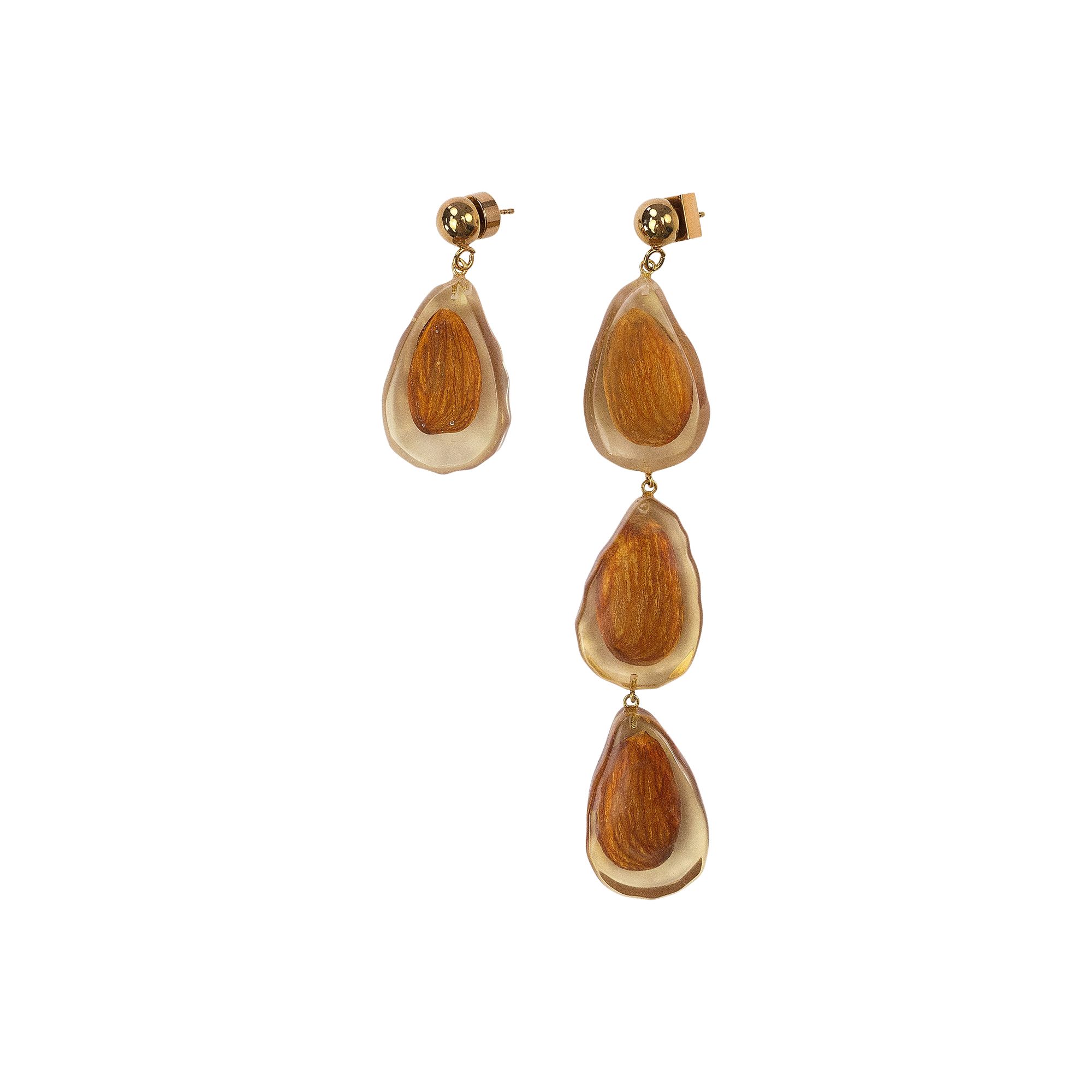 Pre-owned Jacquemus Les Amandes Earrings 'brown' | Women's Size Onesize