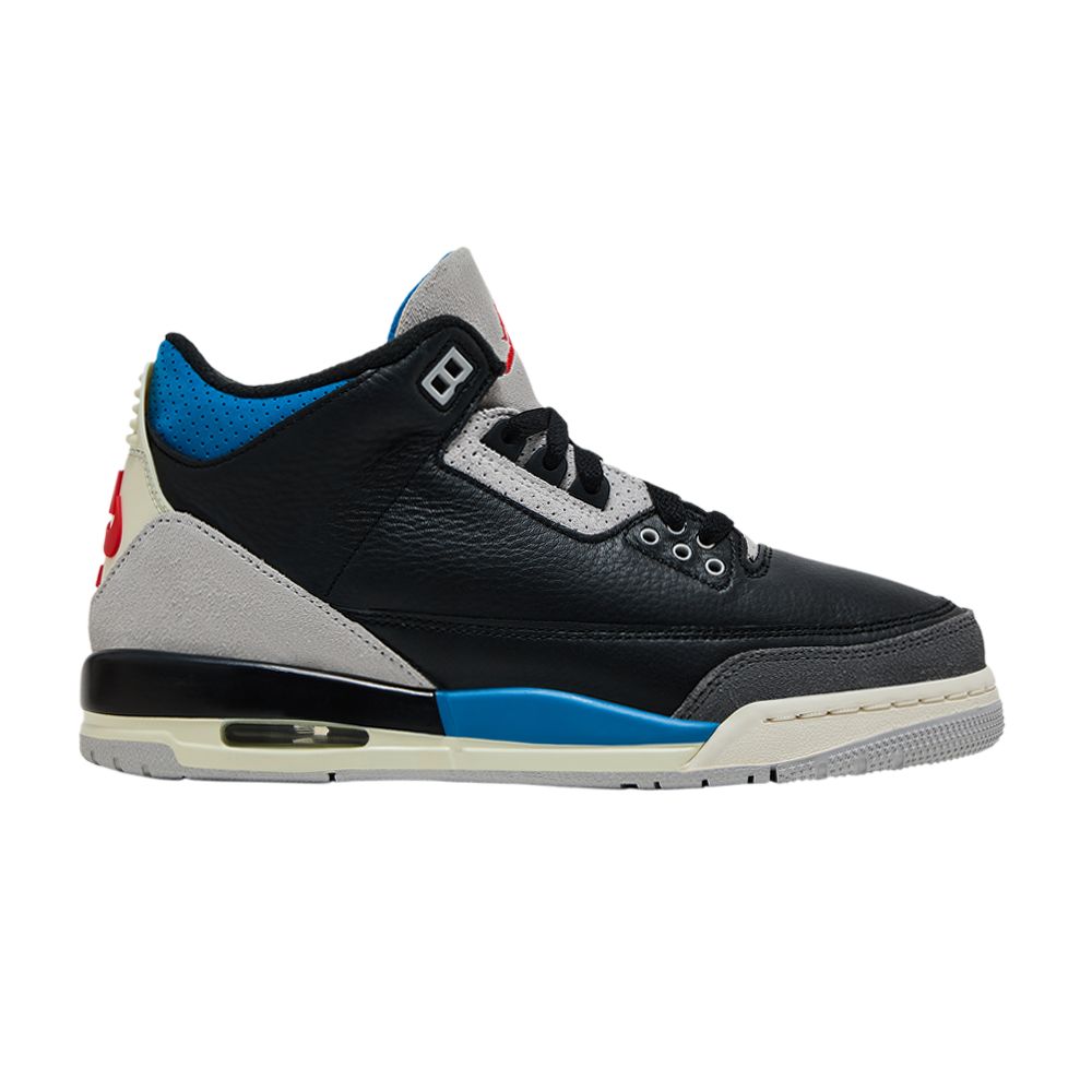Pre-owned Air Jordan 3 Retro Og Gs 'rare Air' | Black | Kid's Size 6