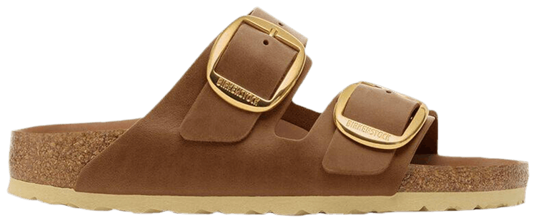 Birkenstock Wmns Arizona Big Buckle Oiled Leather Narrow Cognac