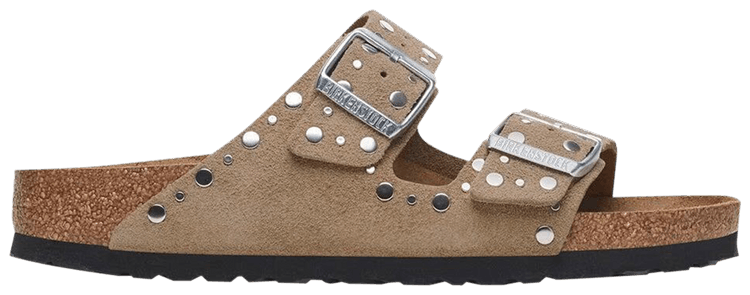 Birkenstock Wmns Arizona Rivet Suede Narrow Taupe