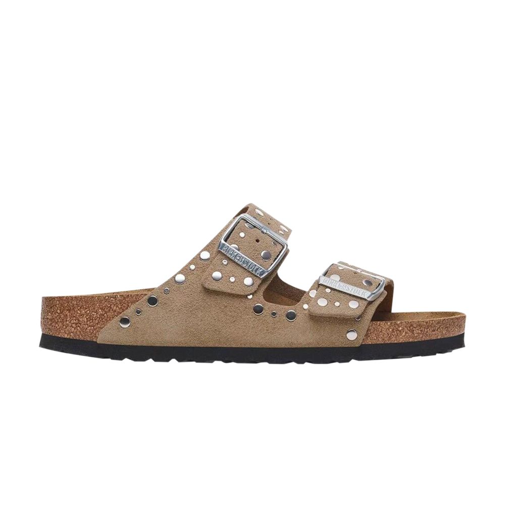 Pre-owned Birkenstock Wmns Arizona Rivet Suede Narrow 'taupe' | Grey | Women's Size 37 In Gray