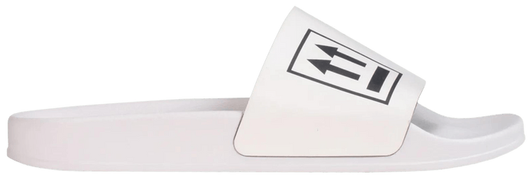 Off White Sliders Double Arrows   White