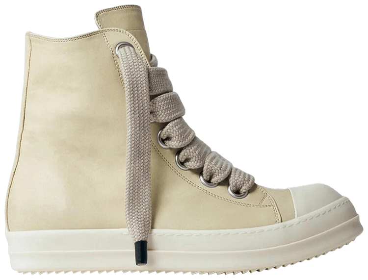 Rick Owens Hollywood Jumbo Laced High Parchment