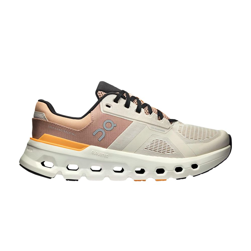 Pre-owned On Wmns Cloudrunner 2 Wide 'pearl Tangerine' | Cream | Women's Size 9 In White