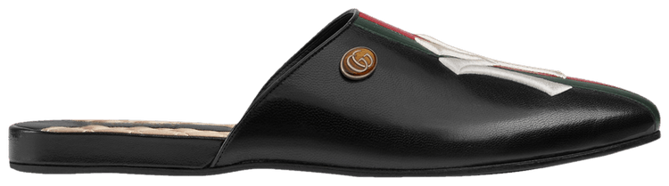 New York Yankees x Gucci Princetown Slipper Black