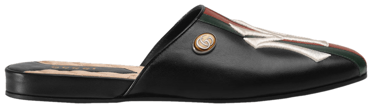 New York Yankees x Gucci Wmns Princetown Slipper Black