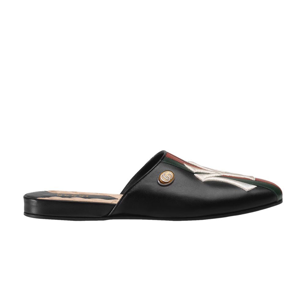 Pre-owned Gucci New York Yankees X Wmns Princetown Slipper 'black' | Women's Size 3