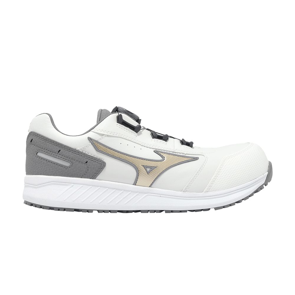 Pre-owned Mizuno Prime Fit Su51l Boa 'white Gold Grey' | Men's Size 11